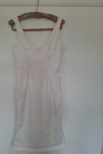 Dress house cream knee - dress,
