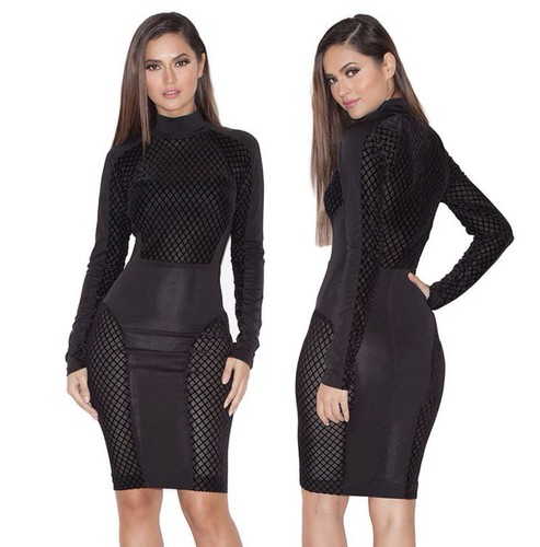 House black mesh dress - house,