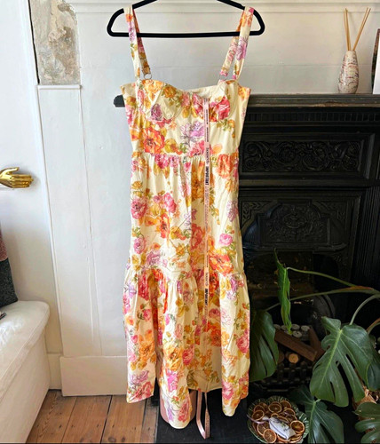 House ivory floral midi - cb,