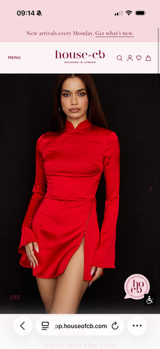 House alyssa dress - house, red