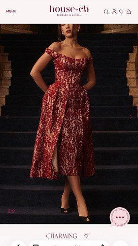 House red floral lace - house, of