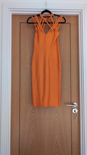 Orange house dress - orange, cb