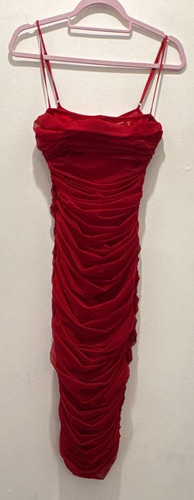 House red ruched - house,