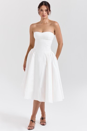 House white strapless - cb,