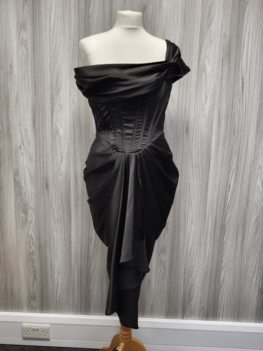 House black satin - black, dress