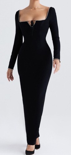 House rosa black crystal - black,